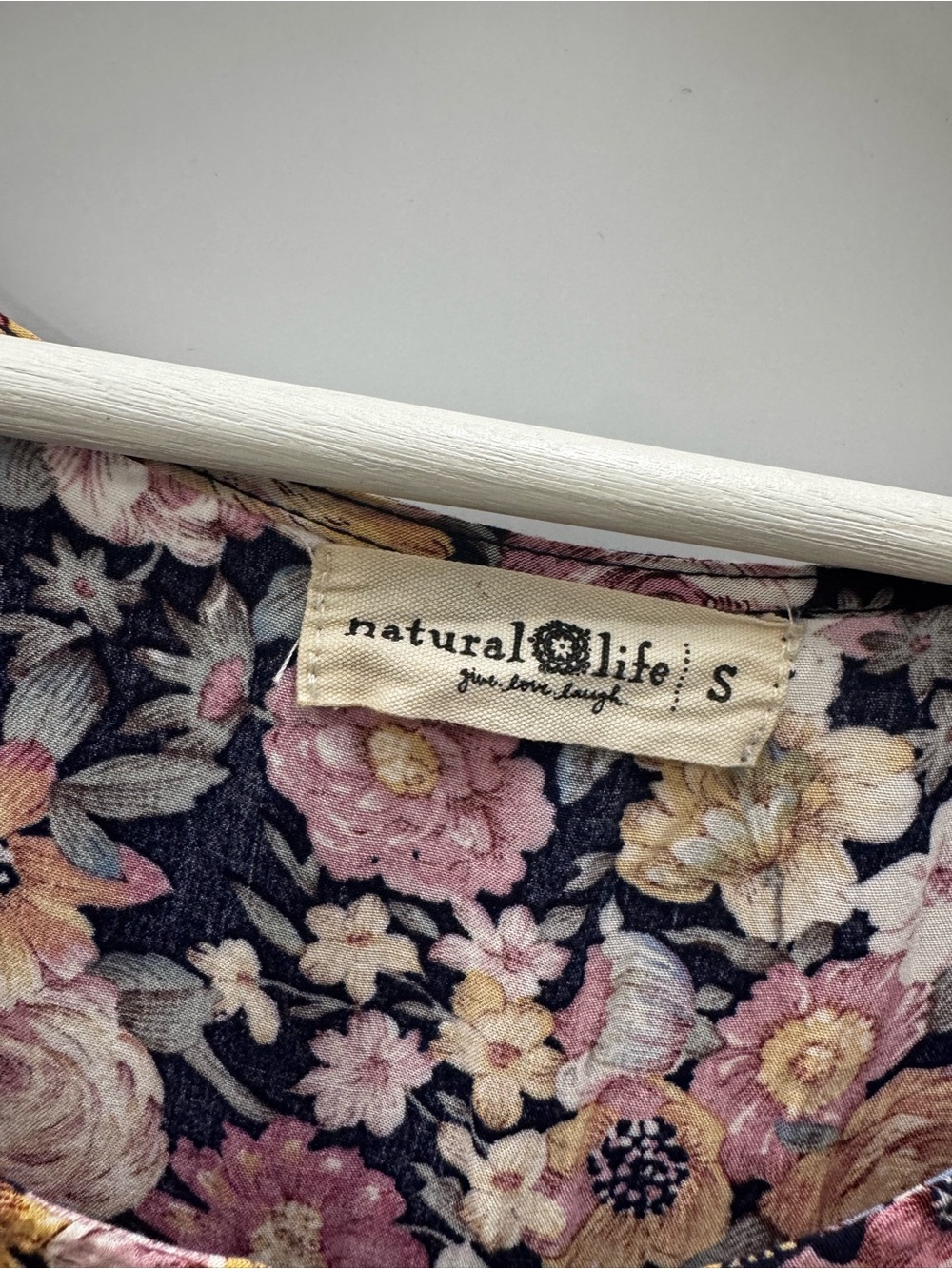 Natural Life Prairie Floral Maxi Dress Short Sleeve Size Small - Picture 7 of 9